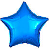 Фольгована кулька зірка "Металлик Blue" - маленьке зображення 1
