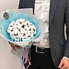 Bouquet with cotton "Strict" - small picture 2
