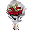 11 красных роз "Для королевы" - меленькое изображение 1