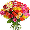 Bouquet of multi-colored roses "Universe" - small picture 1