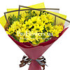 Bouquet of 3 branches of yellow chrysanthemum - small picture 1