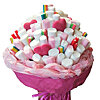 Bouquet of marshmallows "Saint Valentine" - small picture 1
