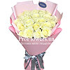 25 белых роз "Чистое сердце" - меленькое изображение 1