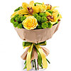 Bouquet of flowers "Sunny mood" - small picture 1