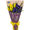 Букет из тюльпанов и ирисов "Патриот" - меленькое изображение 1