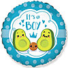 Helium balloon "IT'S A BOY Avocado" - small picture 1