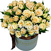 Коробка из 11 веток кустовых роз "Злата" - меленькое изображение 1