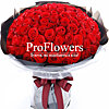 European bouquet of 51 red roses - small picture 1