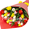 Букет із тюльпанів "Весняні фарби" - маленьке зображення 1