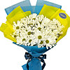 Bouquet with chrysanthemum "Dawn" - small picture 1