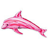 Воздушный шар мини-фигура "Дельфин розовый" - меленькое изображение 1