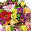 Коробка квітів з макарунами "Ніжні почуття" - маленьке зображення 2