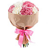 Bouquet of carnations "Delicate ice cream" - small picture 1