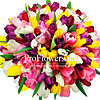 Букет из 151 разноцветного тюльпана - меленькое изображение 2