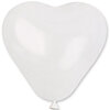 Гелієва куля біле серце - маленьке зображення 1
