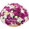 Basket with peonies "Incredible impression" - small picture 1