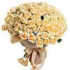Bouquet of cream roses "Sense of lightness" - small picture 1