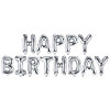 Фольгированная надпись серебро "Happy Birthday" - меленькое изображение 1