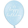 Balloon "Happy Birthday Pastel blue" - small picture 1
