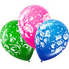3 multi-colored helium ball - small picture 1