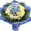 Bouquet "Blue Lagoon" - small picture 1