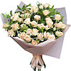 9 веток кустовых роз "Сладкая Ваниль" - меленькое изображение 1