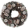 Wreath with cones, cinnamon and apples - small picture 1