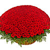 Basket of flowers "1001 red rose!" - small picture 1