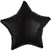 Foil balloon star "Pastel Opaque Black" - small picture 1