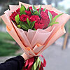 15 imported roses with greenery - small picture 1