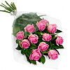 Букет рожевих троянд "Каскад" - маленьке зображення 1