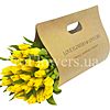25 жовтих тюльпанів в коверті - маленьке зображення 1