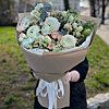 Bouquet with ranunculus and eustoma - small picture 1