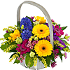 Flower basket "Rainbow" - small picture 1