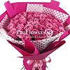 Букет из розовых роз "Сладкий" - меленькое изображение 1