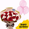 Bouquet of sweets with a gift "Rosalie" - small picture 1