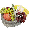 Fruit basket with orchid "Lakomaya" - small picture 1