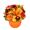 Bouquet in a pumpkin "Autumn mood" - small picture 1