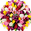 51 разноцветный тюльпан - меленькое изображение 2