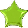 Фольгована куля зірка "Металік Світло-зелена" - small picture 1
