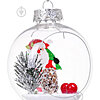 Transparent Christmas ball with Santa Claus - small picture 2