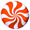 Foil balloon "Orange Candy" - small picture 1