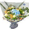 Bouquet with hydrangea and eucalyptus - small picture 1