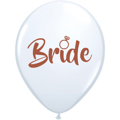 Латексный шар на девичник "Bride" 