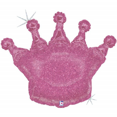 Фольгированная фигура "Розовая Корона "