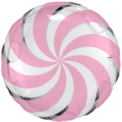 Фольгована куля "Цукерка рожева"