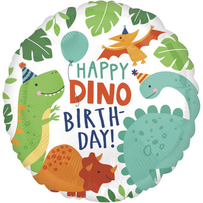 Фольгированный шар "Вечеринка динозавров"