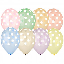 Latex balloons "Delicate polka dots"