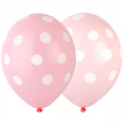 Latex balloon "Pink polka dots"