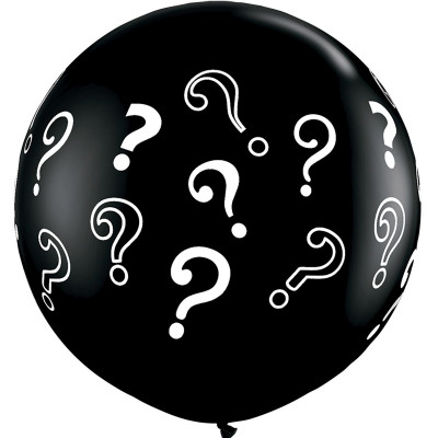 Helium balloon "Question marks"